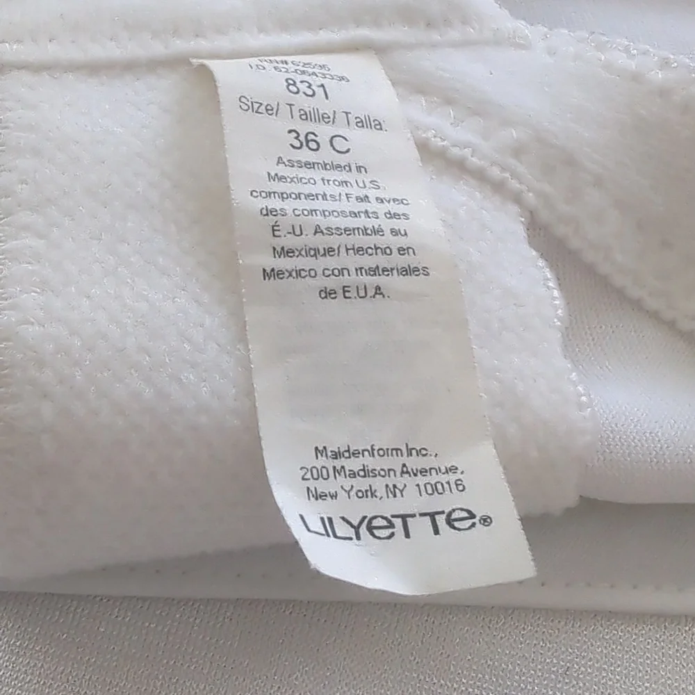 Lilyette white bustier-36C